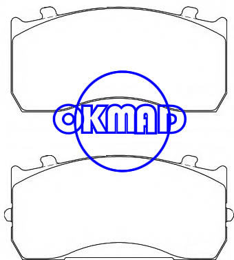 MAN L2000 TGL TGS MERCEDES BENZ ACCELO ACTROS ATEGO AXOR Plaquette de frein FMSI : 9225-D1995 OEM : 0084206520 FCV1277 GDB5073 WVA : 29115 29116 29148 29183, FW29115